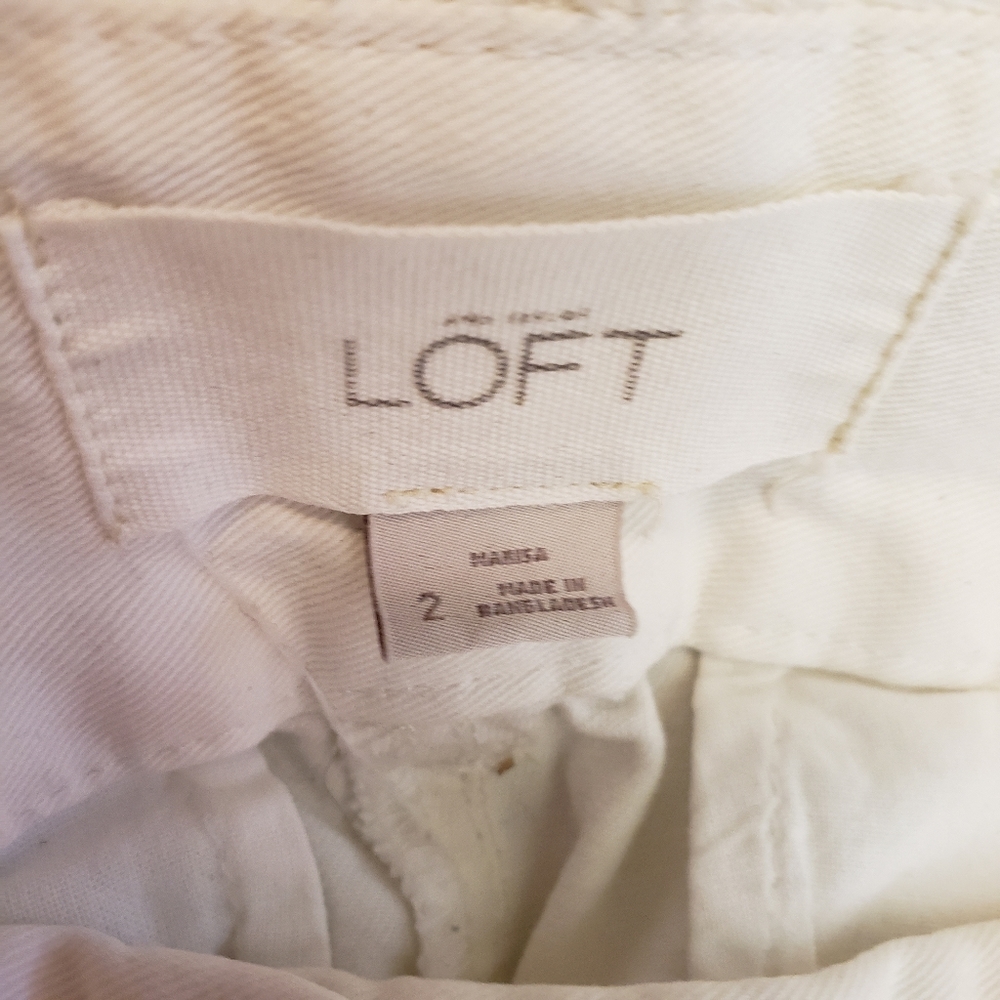 Loft ladies pants straight leg wide waist size 2 - Picture 2 of 3